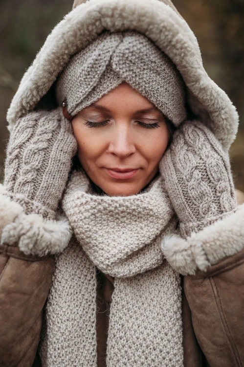 Opaska turban 100% alpaka