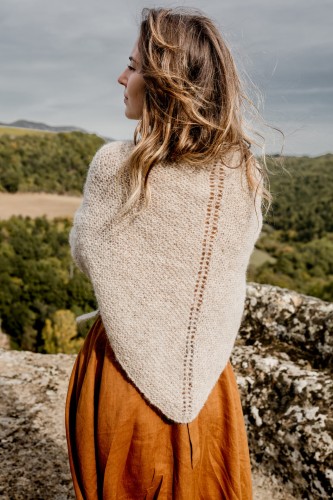 Chusta alpaka&jedwab