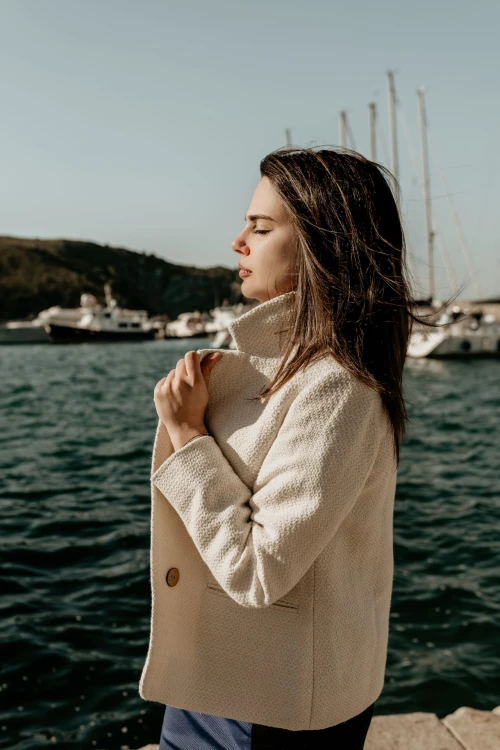 Marynarka Pola slim ecru