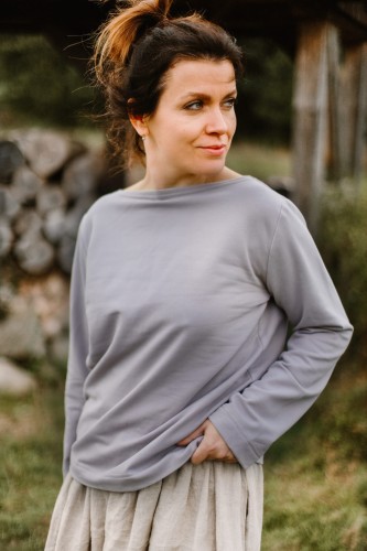 Bluza z bawełny GOTS