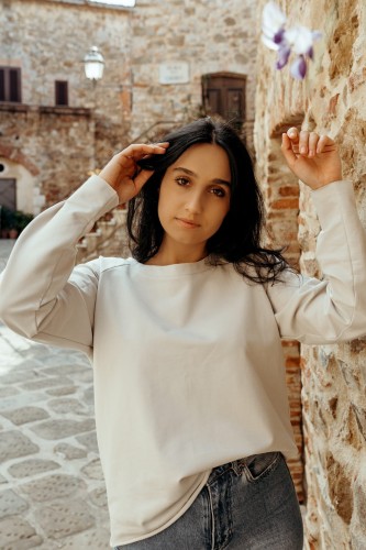 Bluza z bawełny GOTS