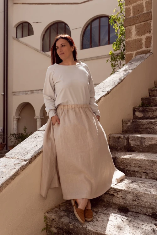 Bluza z bawełny GOTS