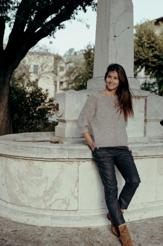 Spodnie Miriam granatowe