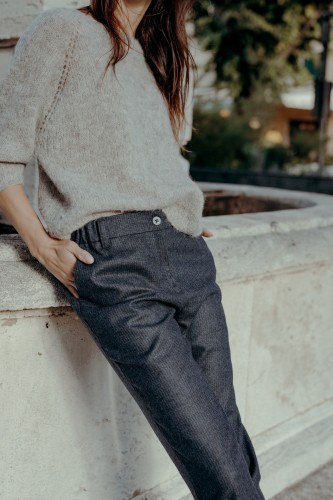 Spodnie Miriam granatowe